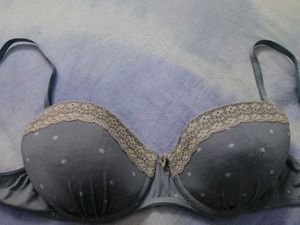 Comfortable Polka Dot Lace Bra