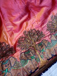 Silk Embroidery Lehenga Choli peach