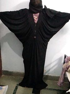 Elegant Black Abaya with Hijab
