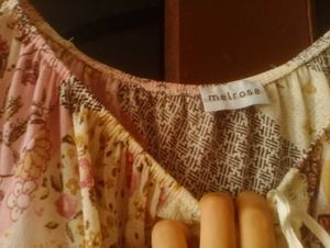Bohemian Print Tie-Front Blouse