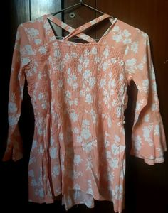 small size girls print top