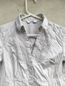 Lightweight Collared Tunic Top