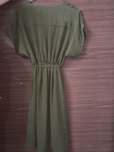 Olive Green Midi Dress - Poco