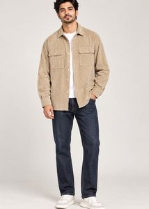 Man's Corduroy Button-Up Shirt