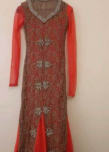 Elegant Embroidered Ethnic Gown