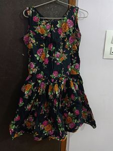Black Floral Frock
