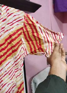 Striped V-Neck Top