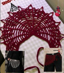 Unique Crochet Spiderweb Scarf Accessory