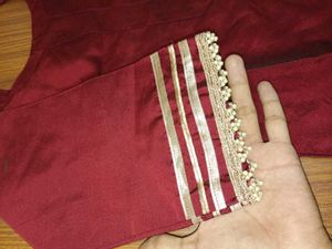 Maroon Kurta Set with Trousers