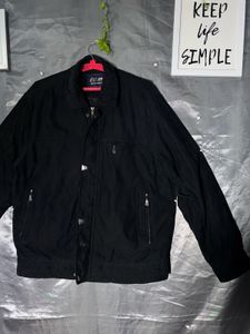 Black Men's suede leather  Jacket