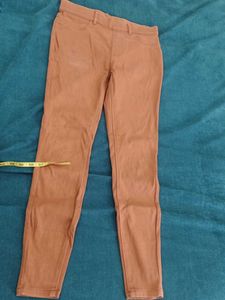 Brown High-Waisted Pants