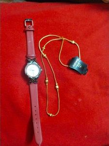 Watch ⌚ And Golden Chain Combo