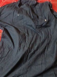 Men's Dark Blue Casual Shirt