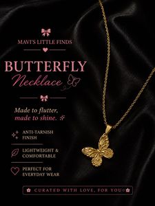 Elegant Gold Butterfly Necklace