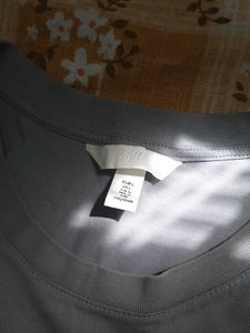 Grey pure cotton T-Shirt