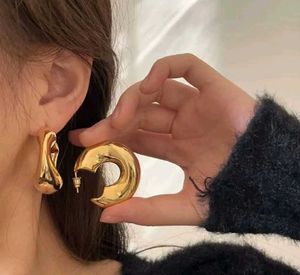 Chunky Gold Hoop Earrings
