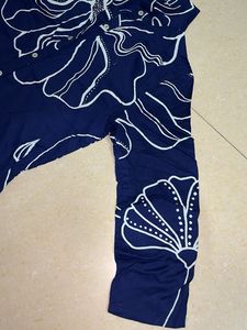 Blue Floral Print Shirt