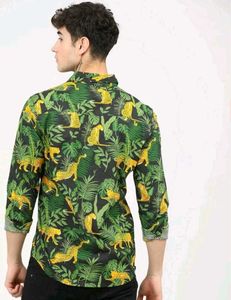 Men's Tropical Leopard Print Shirt