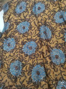 Large Size Heavy Work Long Sleeves Kurta +dupatta
