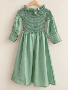Chic Smocked Off-Shoulder Midi Dress