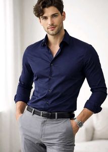 Navy Blue Men's Shirt
