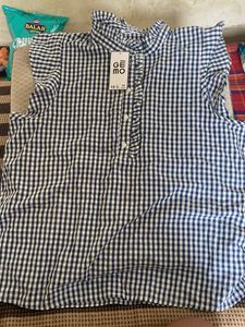 Women's GINGHAM TUNIC TOP