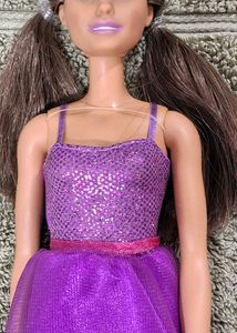 Sparkly Purple Doll Dress
