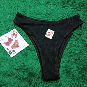 Black 🆕🎁Textured Bikini Bottom