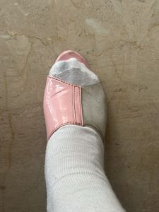 Baby Pink With Trasparent Heel Beautiful