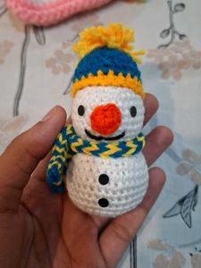 Crocheted Snowman doll