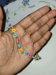 Handmade Beaded Flower Bracelet🌸💐