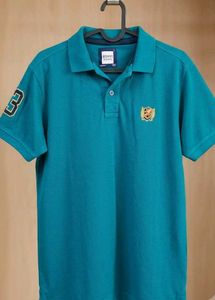 Teal Polo men's T-Shirt (size L)