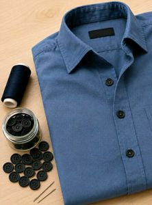 100 Pc Pack-White-Black-High Quality Shirt Buttons