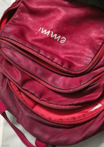 Emmi Red &amp; Grey Backpack