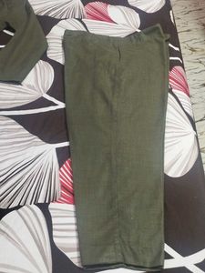 Men's Olive Green Kurta set