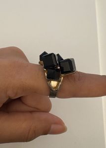 Classy Black Studded Ring