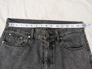 Grey Acid Wash Jeans
