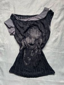 Unique Layered Graphic Print Top