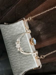 Elegant Clutch with Chain Strap