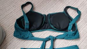 Teal Ribbed Bikini Set