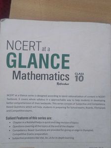 NCERT at a Glance Mathematics Class 10