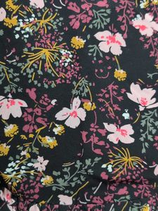 Chic Black Floral Print Dress