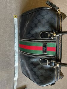 Gucci Black Monogram Handbag