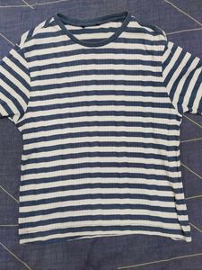 Striped Knit T-Shirt