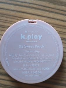 My Glamm K. Play Sweet Peach Blush❤️