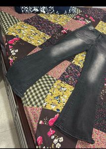 Stylish Dark Wash Flare Jeans