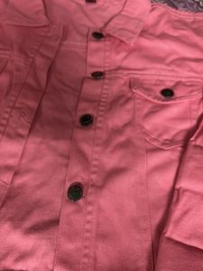 Pink Denim Jacket
