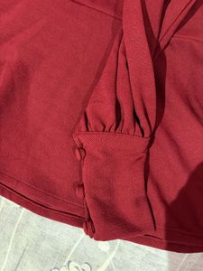 Elegant Red Peplum unused  Top