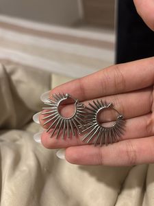Unique Sunburst Hoop Earrings