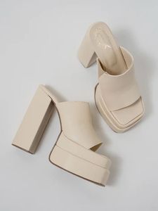 Shoetopia Chunky Platform Mules